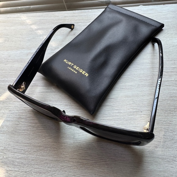 NWC Kurt Geiger Black Oversized Sunglasses - Picture 2 of 6